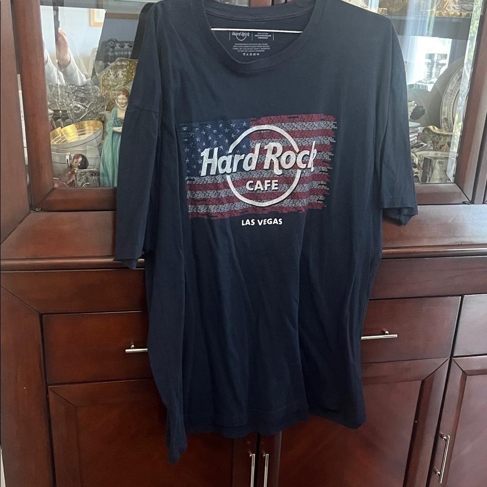Hard Rock Cafe Las Vegas Flag Tee - Dark Blue